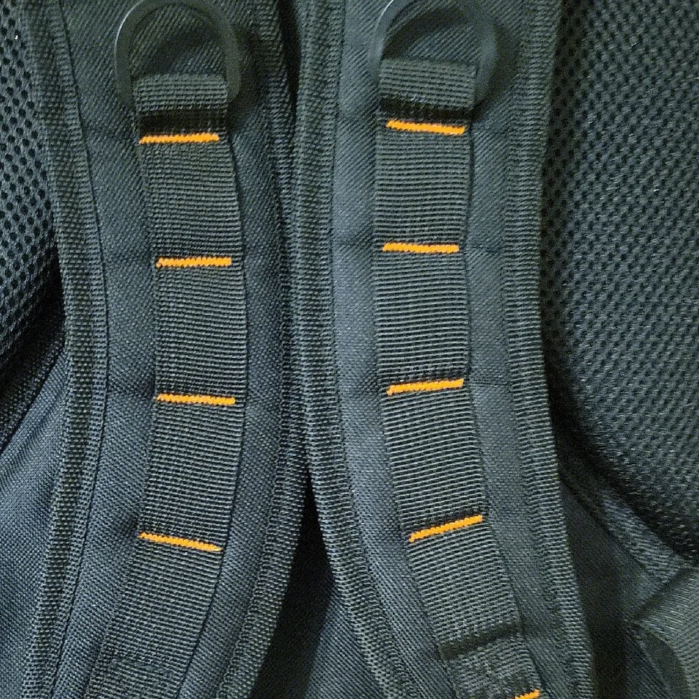 Harley-Davidson Black, Gray & Orange Logo Backpack for Men